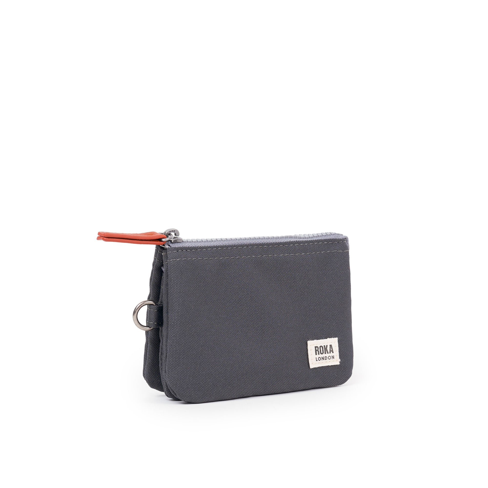 ROKA Carnaby Faded Black Small Recycled Canvas Purse