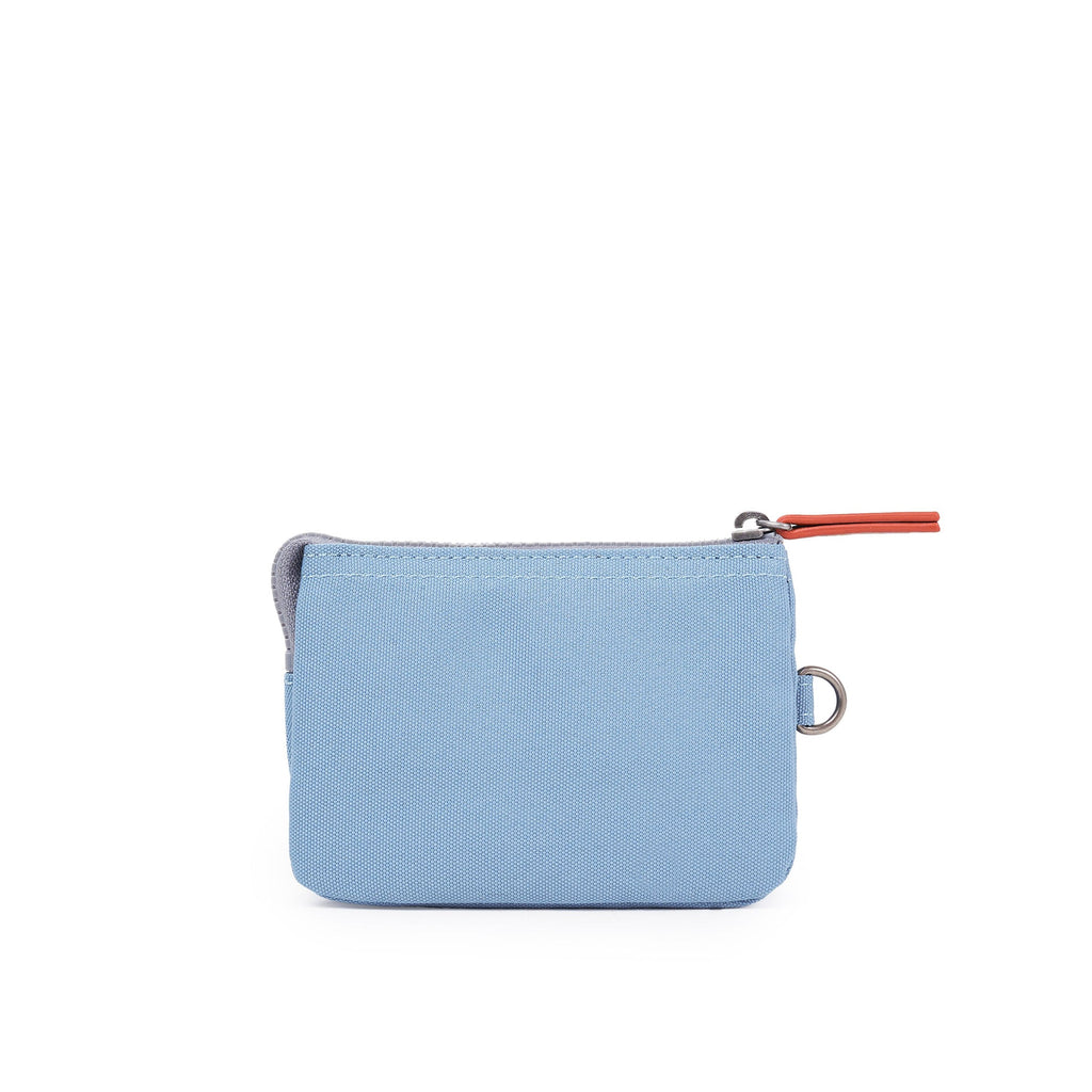 ROKA Carnaby Retro Blue Small Recycled Canvas Purse