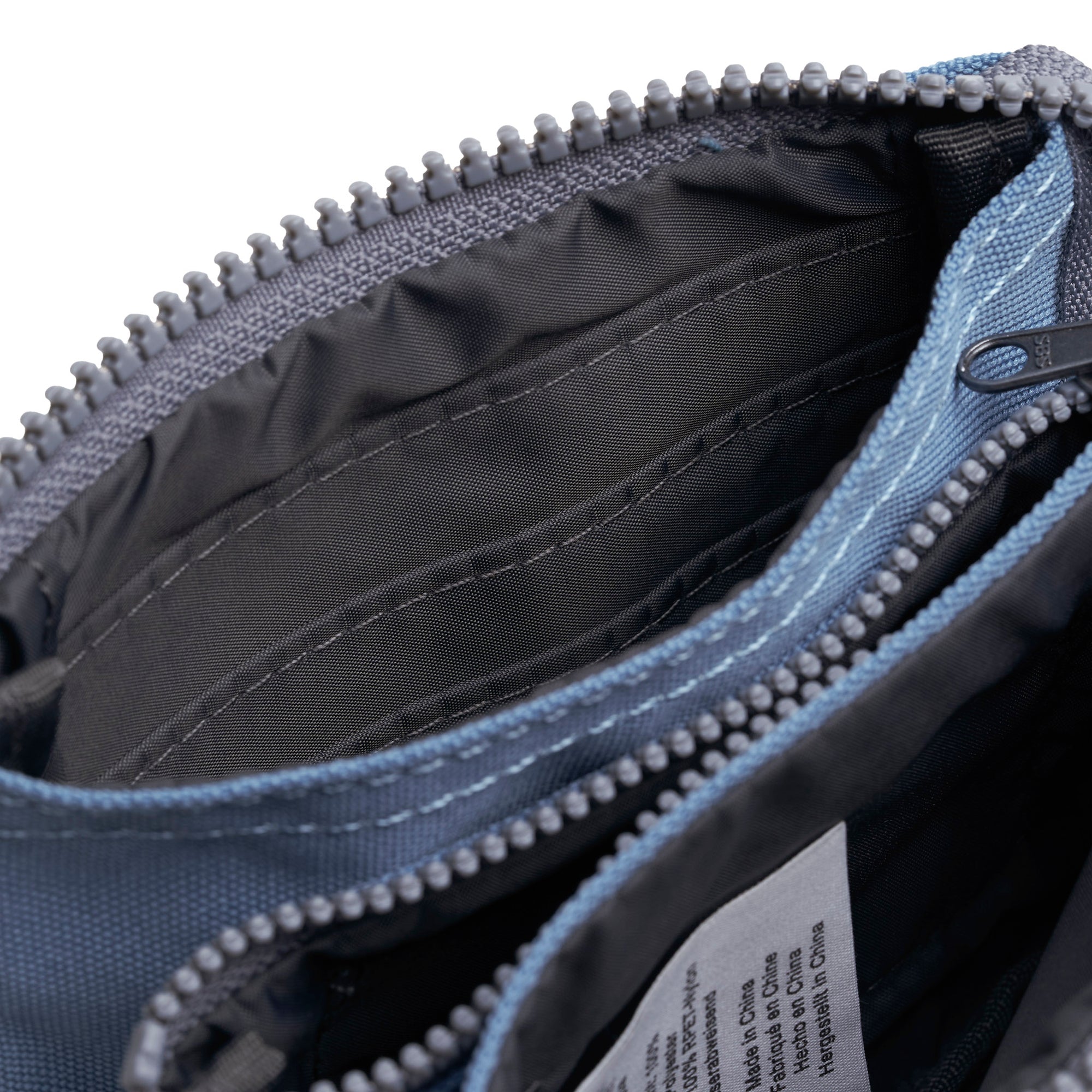 ROKA Carnaby Retro Blue Small Recycled Canvas Purse