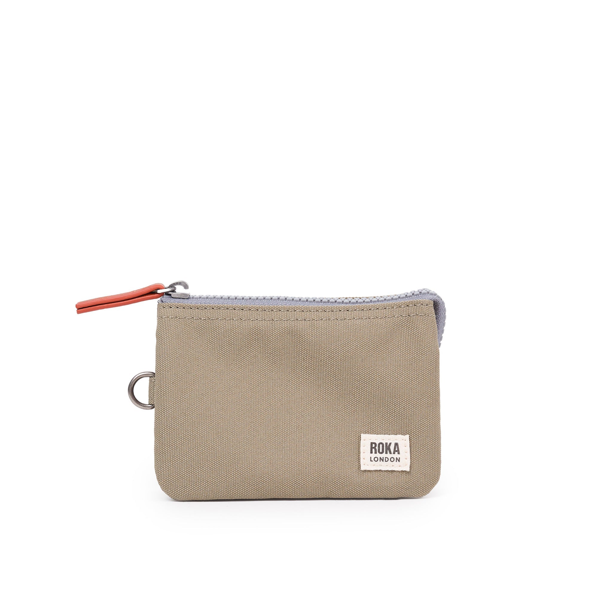 ROKA Carnaby Taupe Small Recycled Canvas Purse