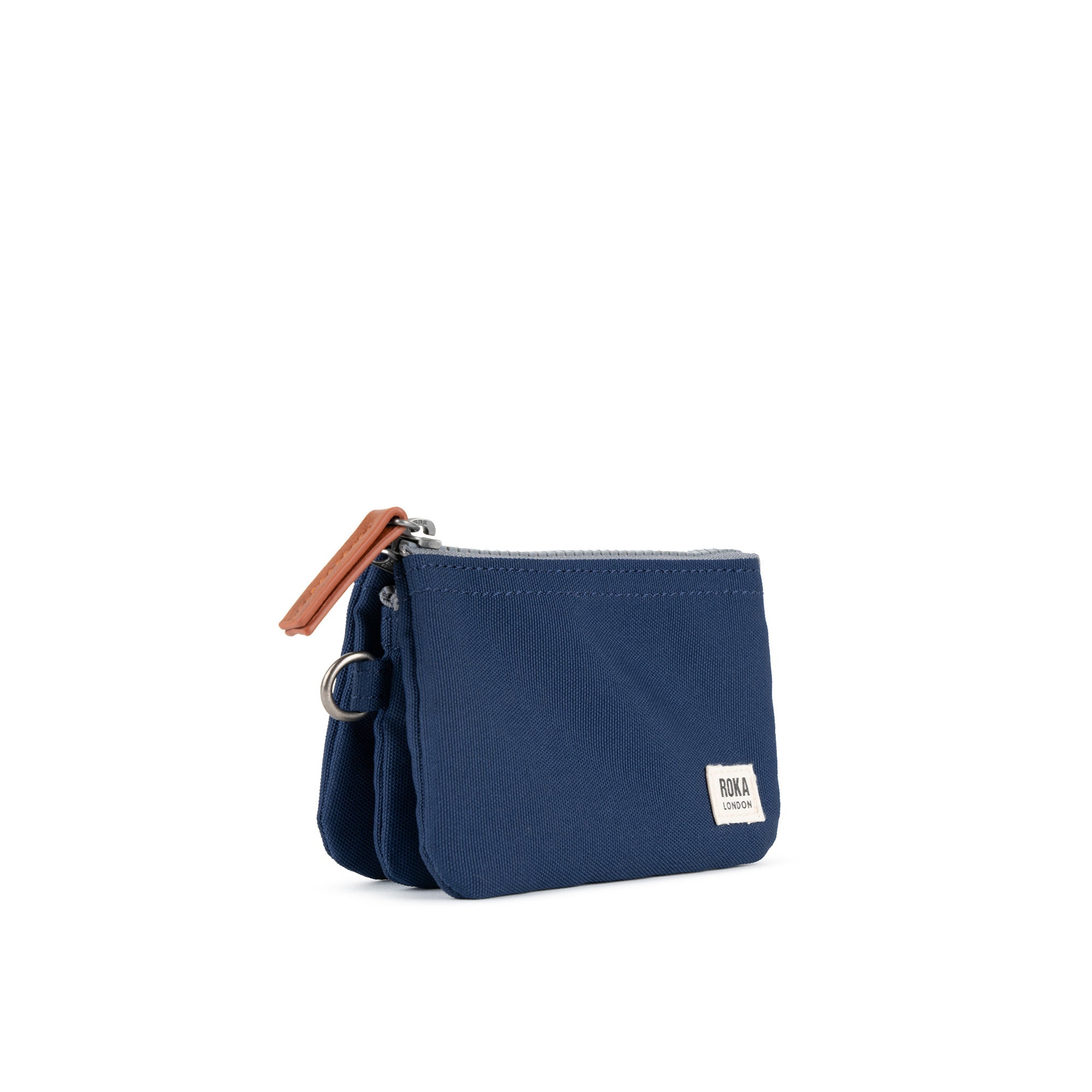 ROKA Carnaby Crisp Blue Small Recycled Canvas Purse