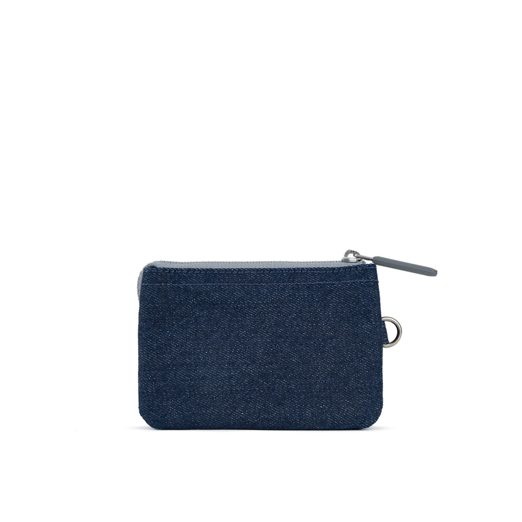 ROKA Carnaby Dark Denim Small Recycled Canvas Purse