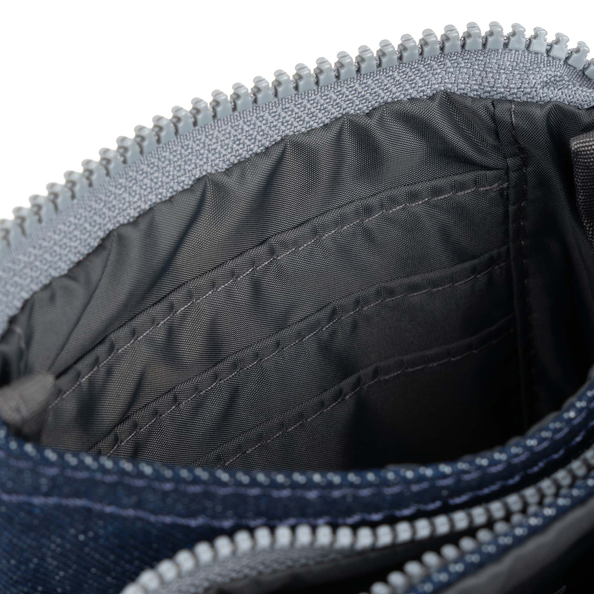 ROKA Carnaby Dark Denim Small Recycled Canvas Purse