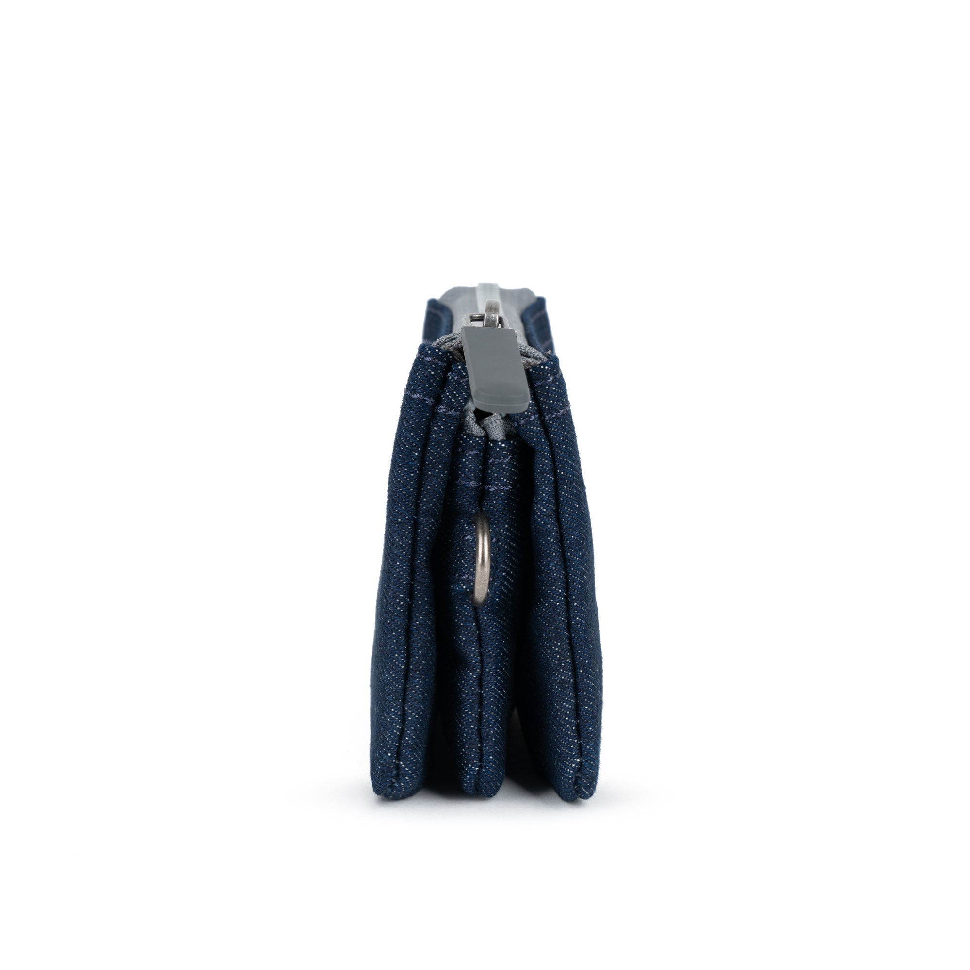 ROKA Carnaby Dark Denim Small Recycled Canvas Purse