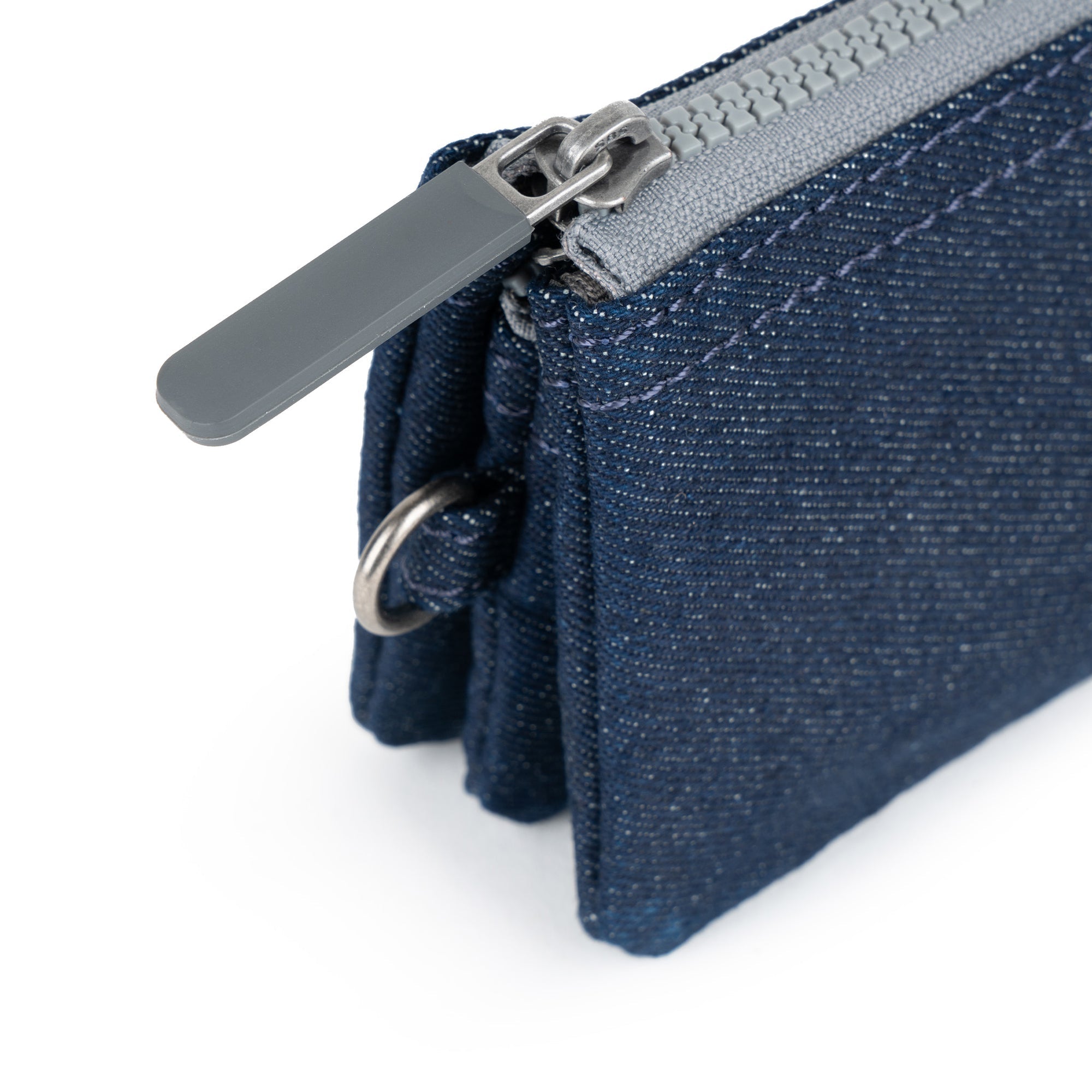 ROKA Carnaby Dark Denim Small Recycled Canvas Purse