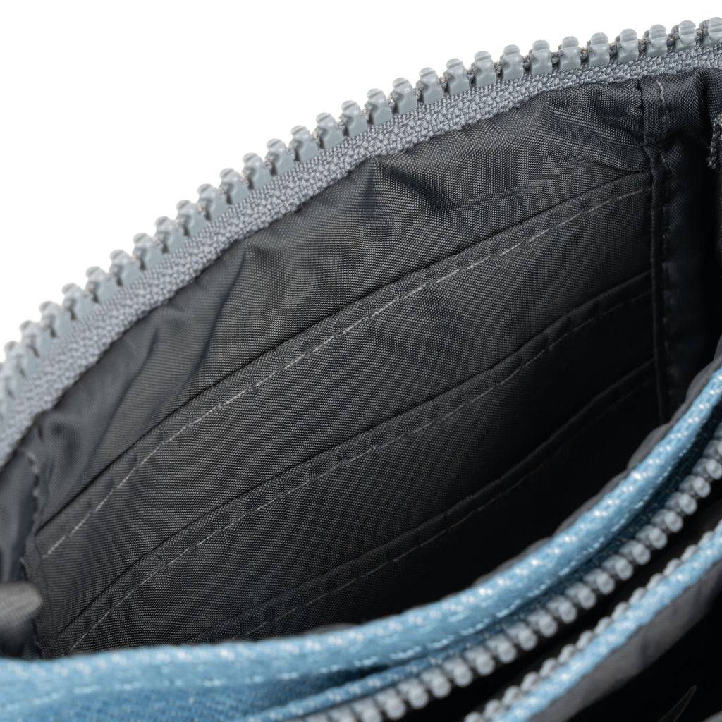ROKA Carnaby Light Denim Small Recycled Canvas Purse