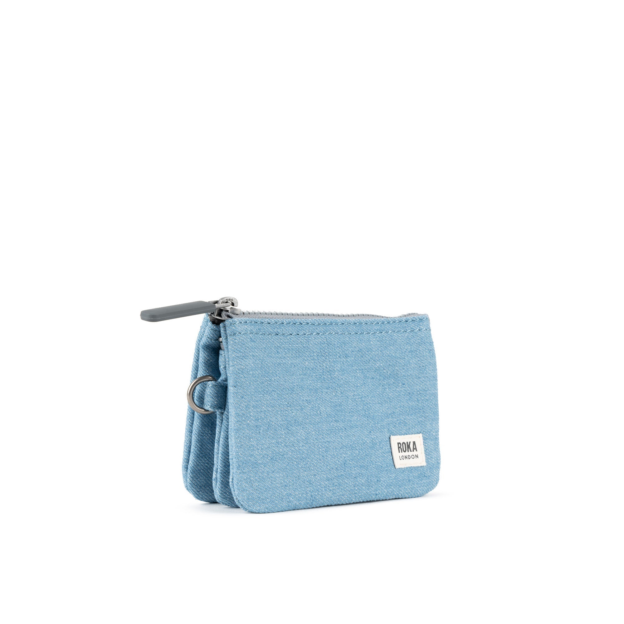 ROKA Carnaby Light Denim Small Recycled Canvas Purse