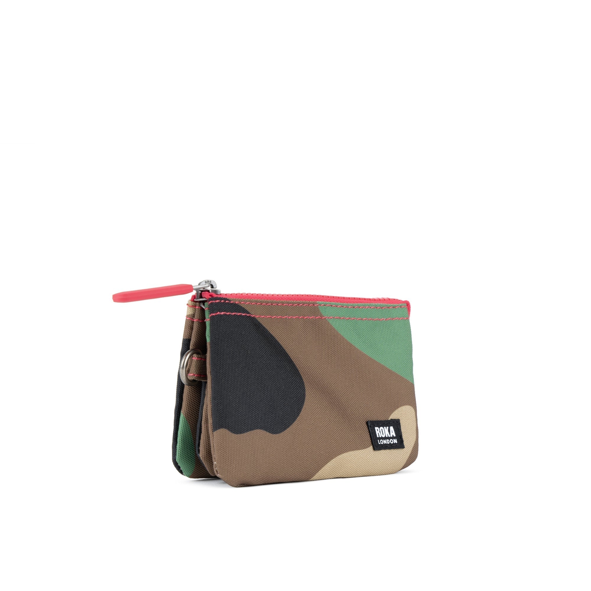 ROKA Carnaby Vintage Camo Small Recycled Canvas Purse