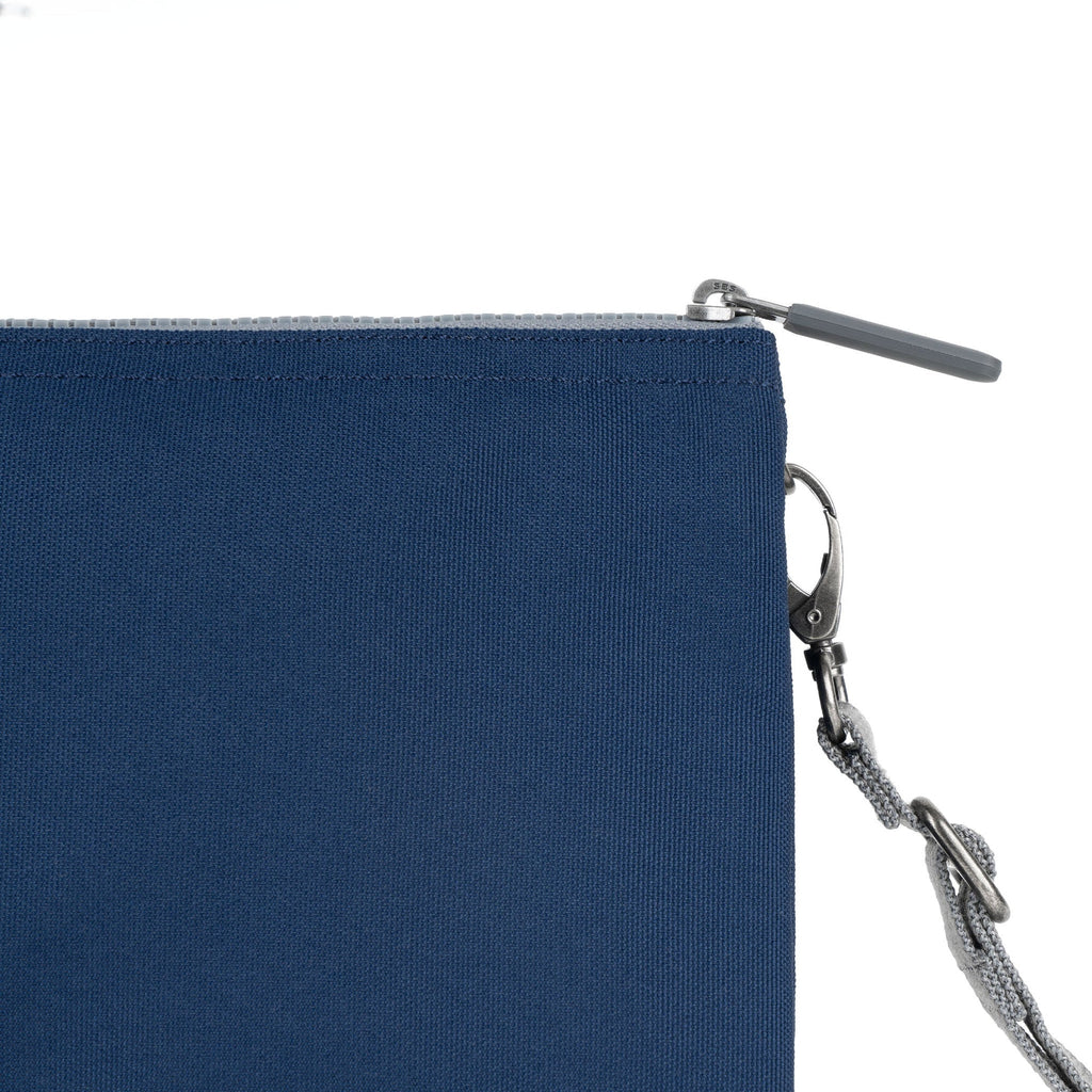 ROKA Carnaby Crossbody XL Crisp Blue Recycled Canvas Bag
