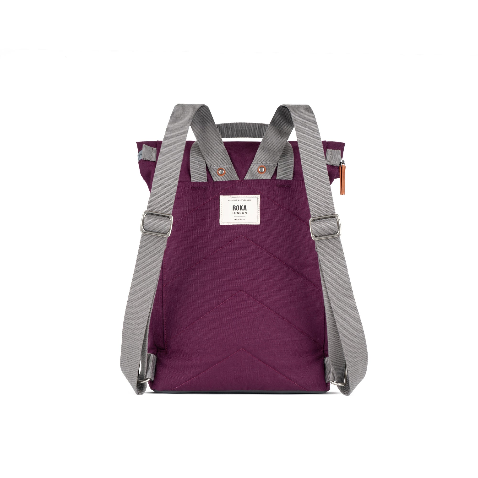 ROKA Finchley A Cherry Lacquer Medium Recycled Canvas Bag