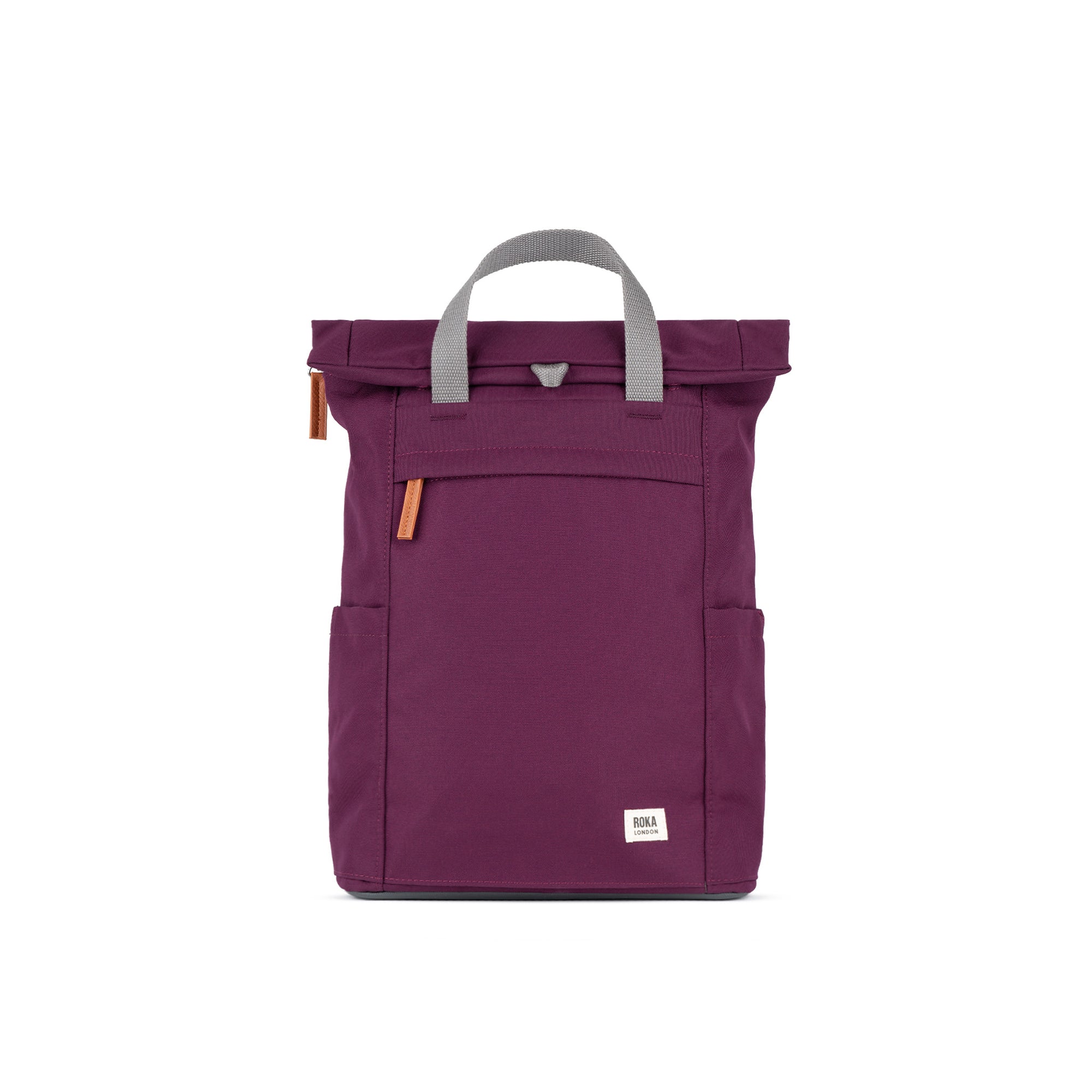 ROKA Finchley A Cherry Lacquer Medium Recycled Canvas Bag