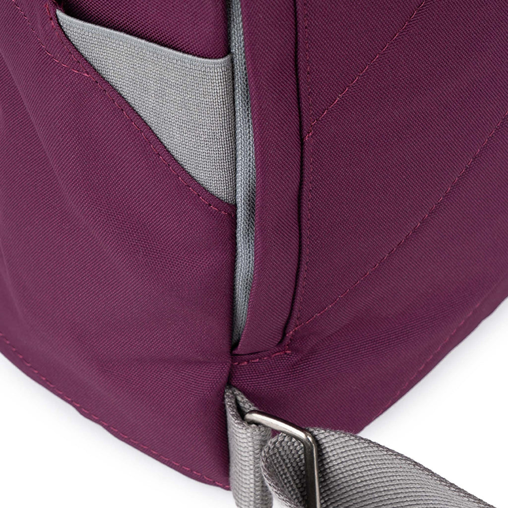 ROKA Finchley A Cherry Lacquer Large Recycled Canvas Bag