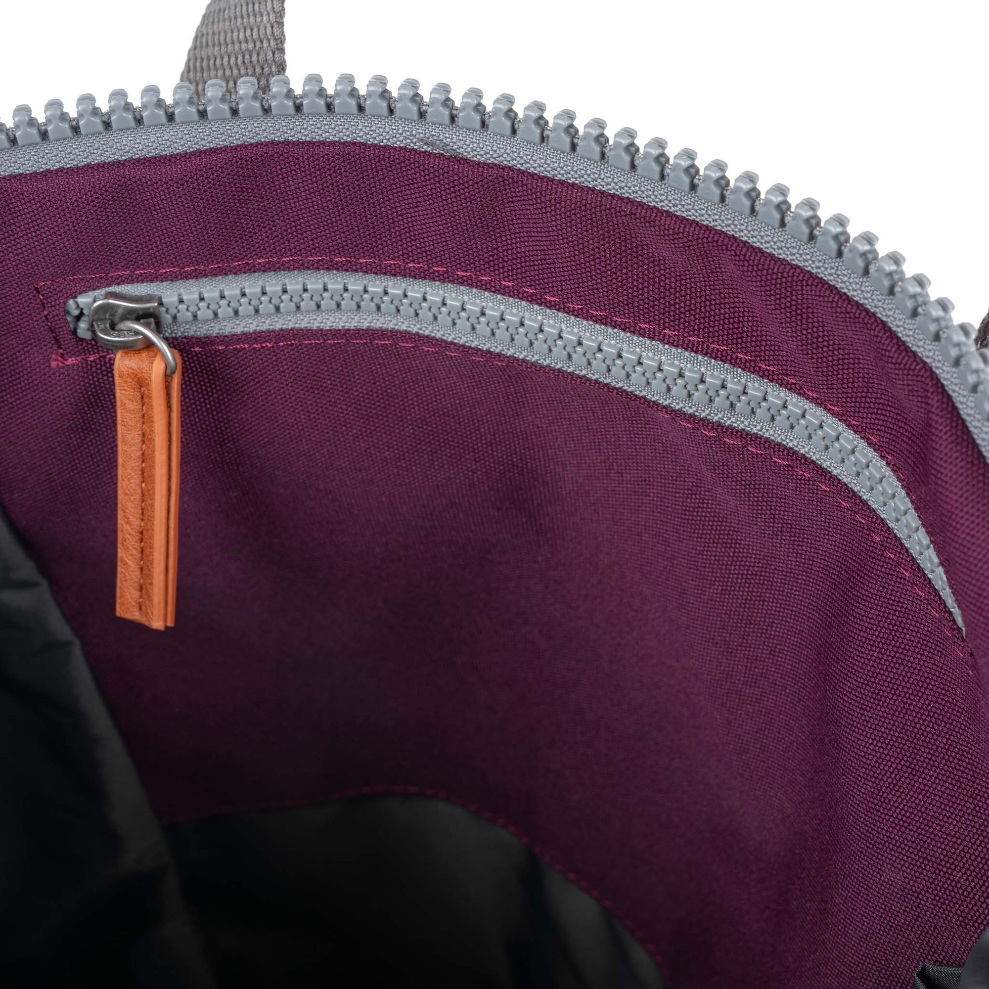ROKA Finchley A Cherry Lacquer Large Recycled Canvas Bag
