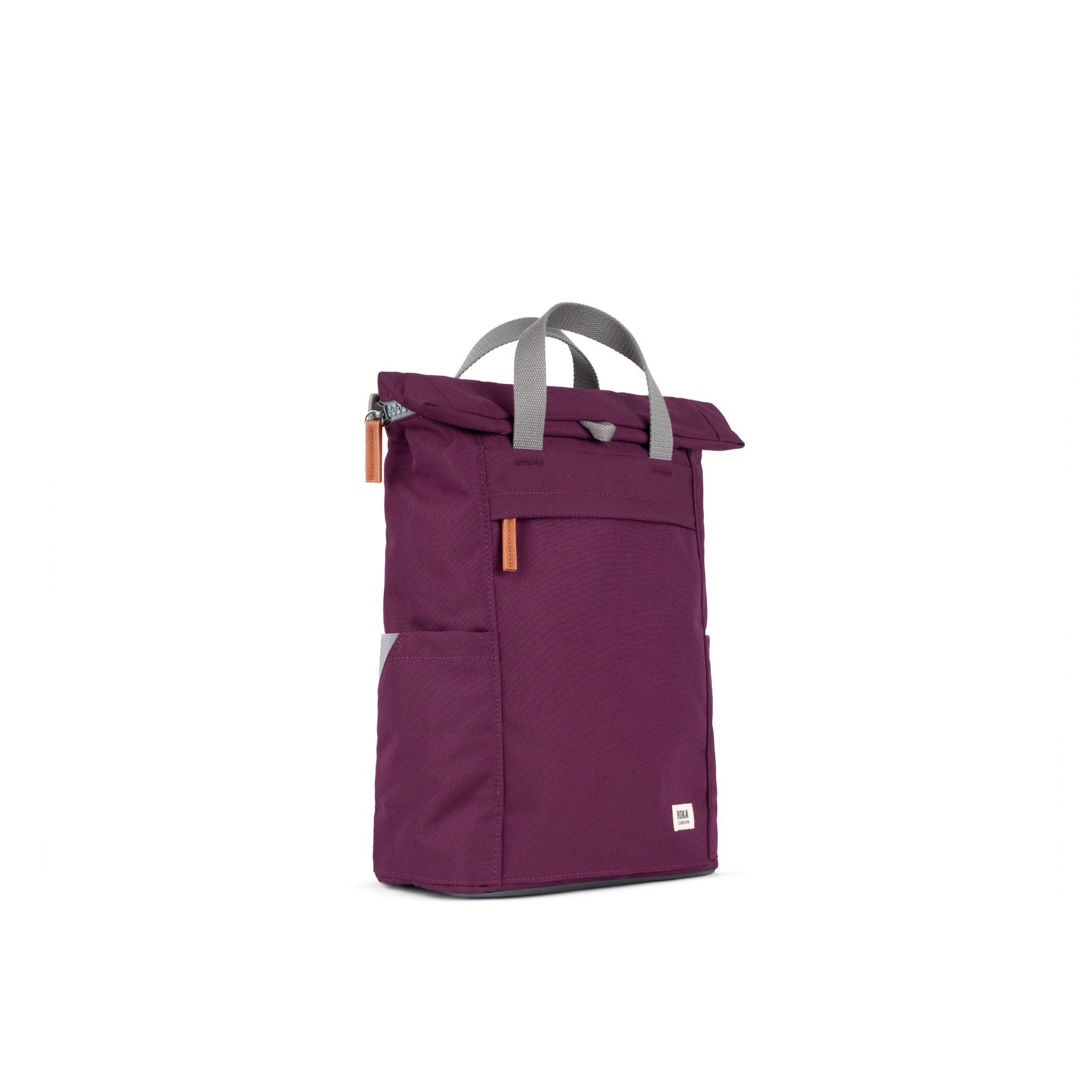 ROKA Finchley A Cherry Lacquer Medium Recycled Canvas Bag