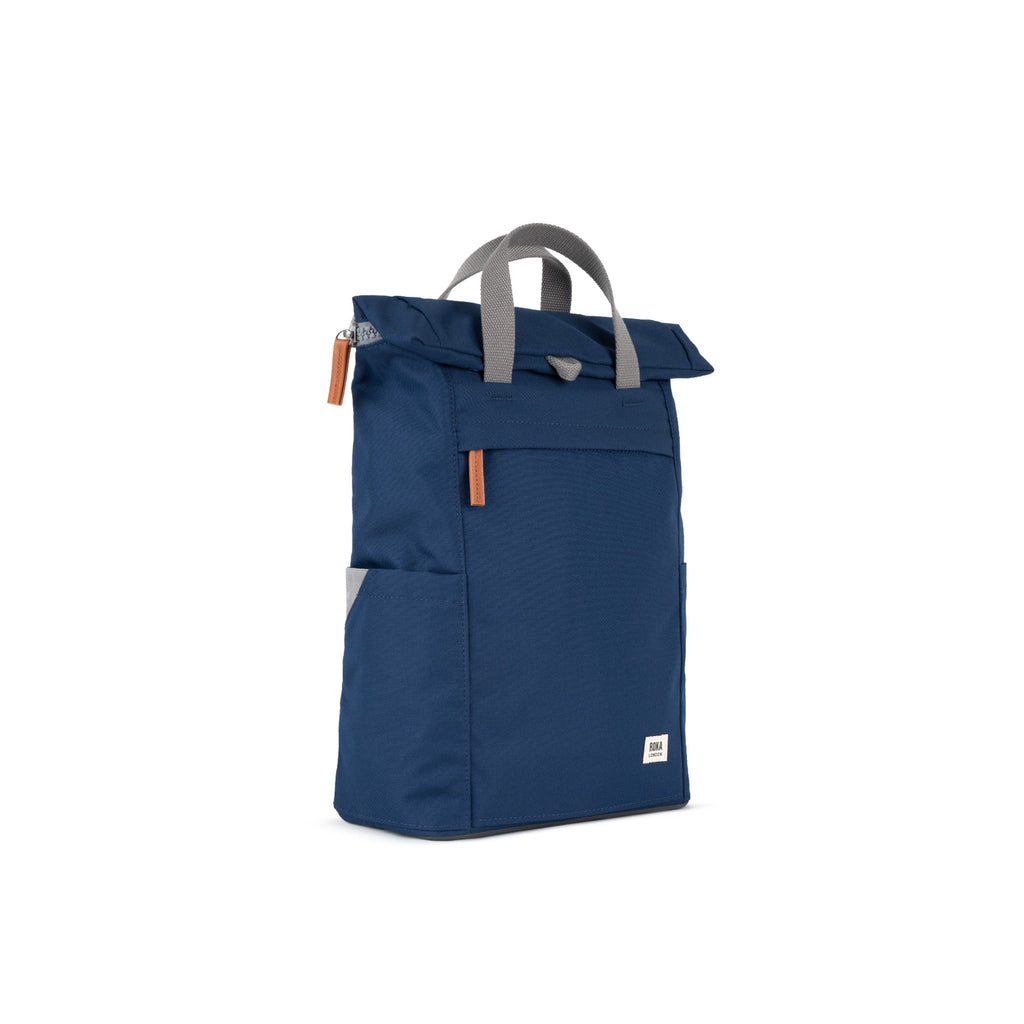 ROKA Finchley A Crisp Blue Medium Recycled Canvas Bag