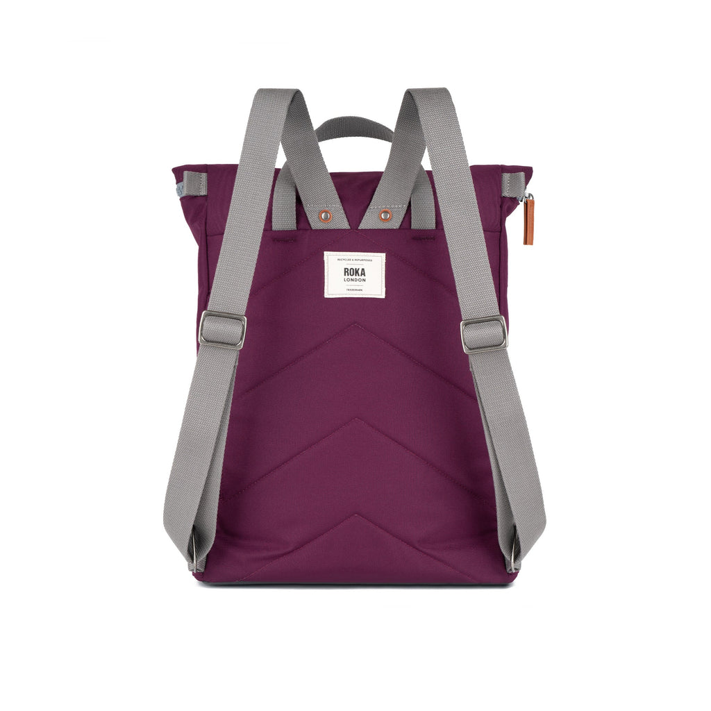 ROKA Finchley A Cherry Lacquer Large Recycled Canvas Bag