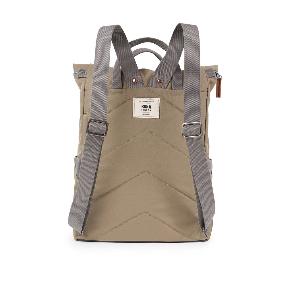 ROKA Finchley A Taupe Large Recycled Canvas Bag