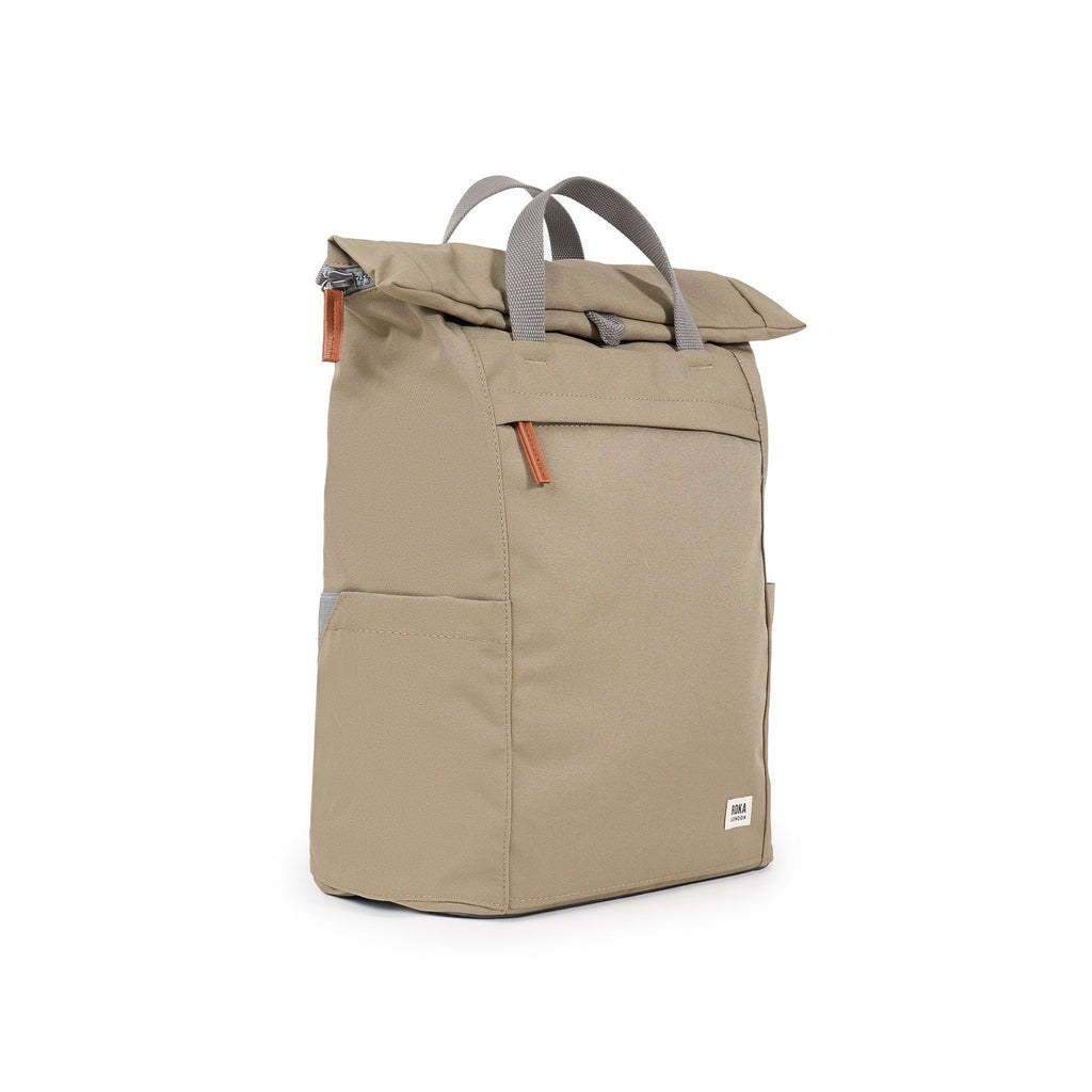 ROKA Finchley A Taupe Large Recycled Canvas Bag