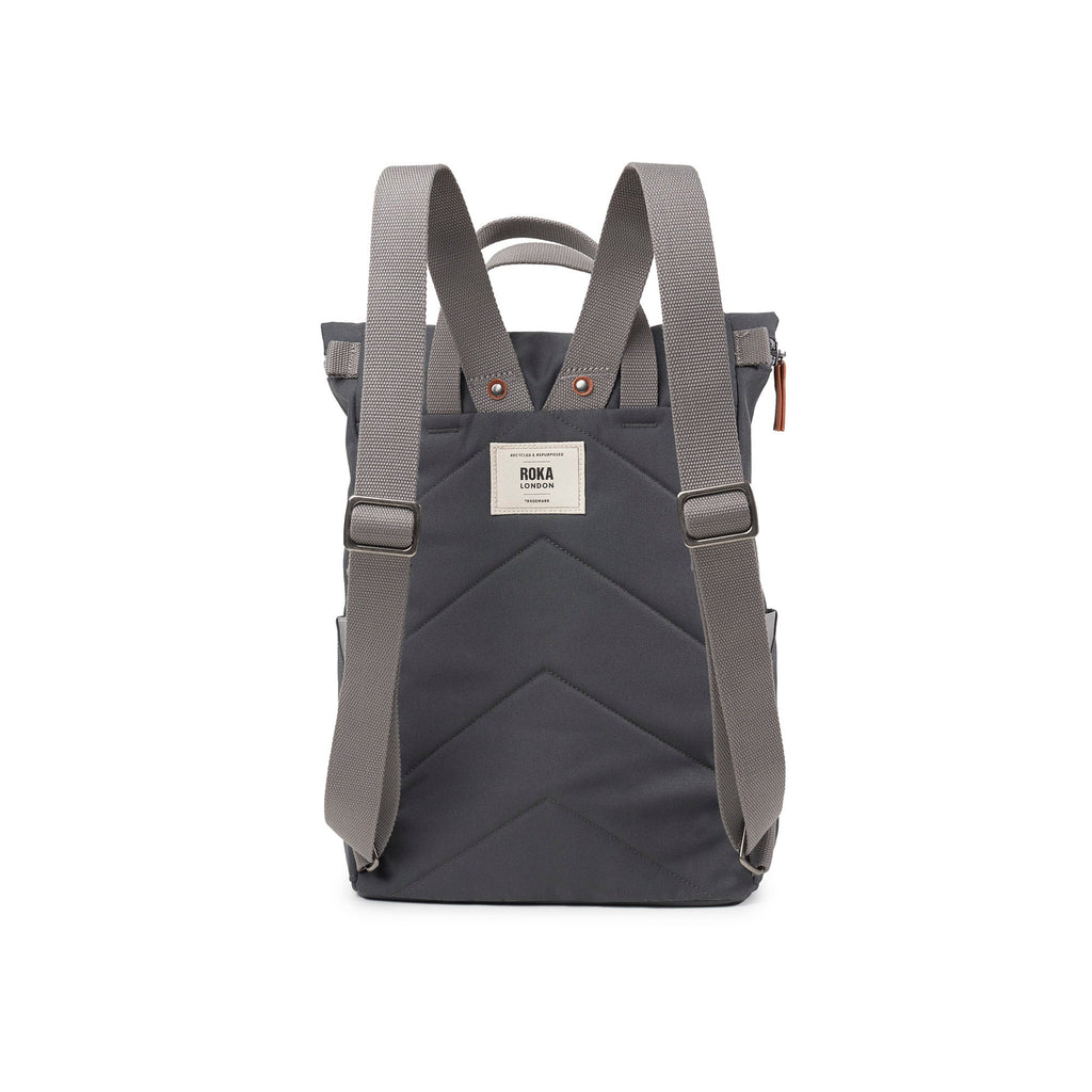 ROKA Finchley A Faded Black Medium Recycled Canvas Bag