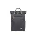 ROKA Finchley A Faded Black Medium Recycled Canvas Bag
