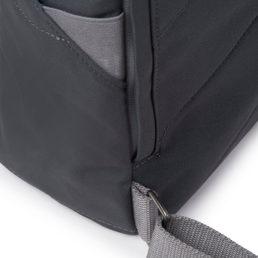 ROKA Finchley A Faded Black Medium Recycled Canvas Bag