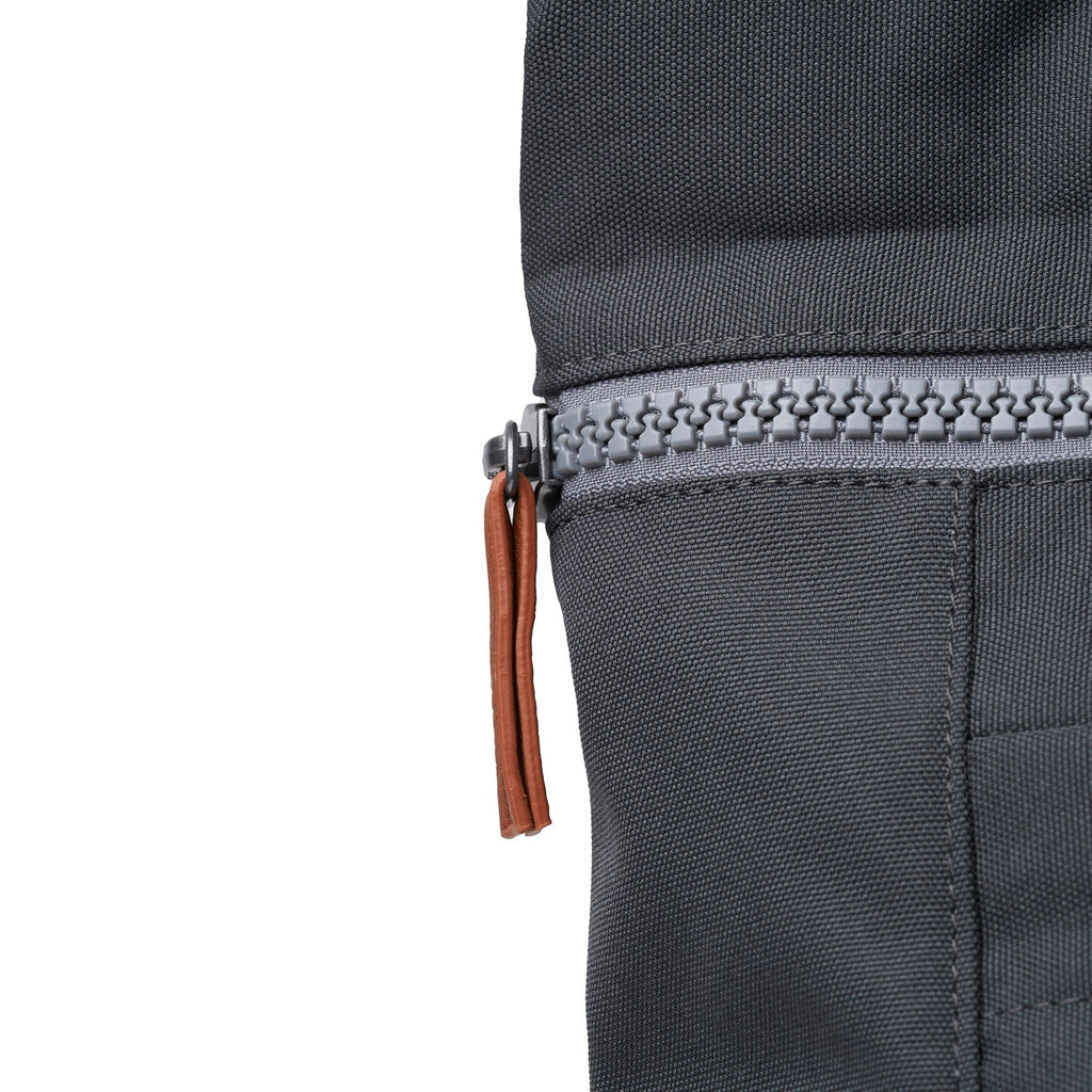 ROKA Finchley A Faded Black Medium Recycled Canvas Bag