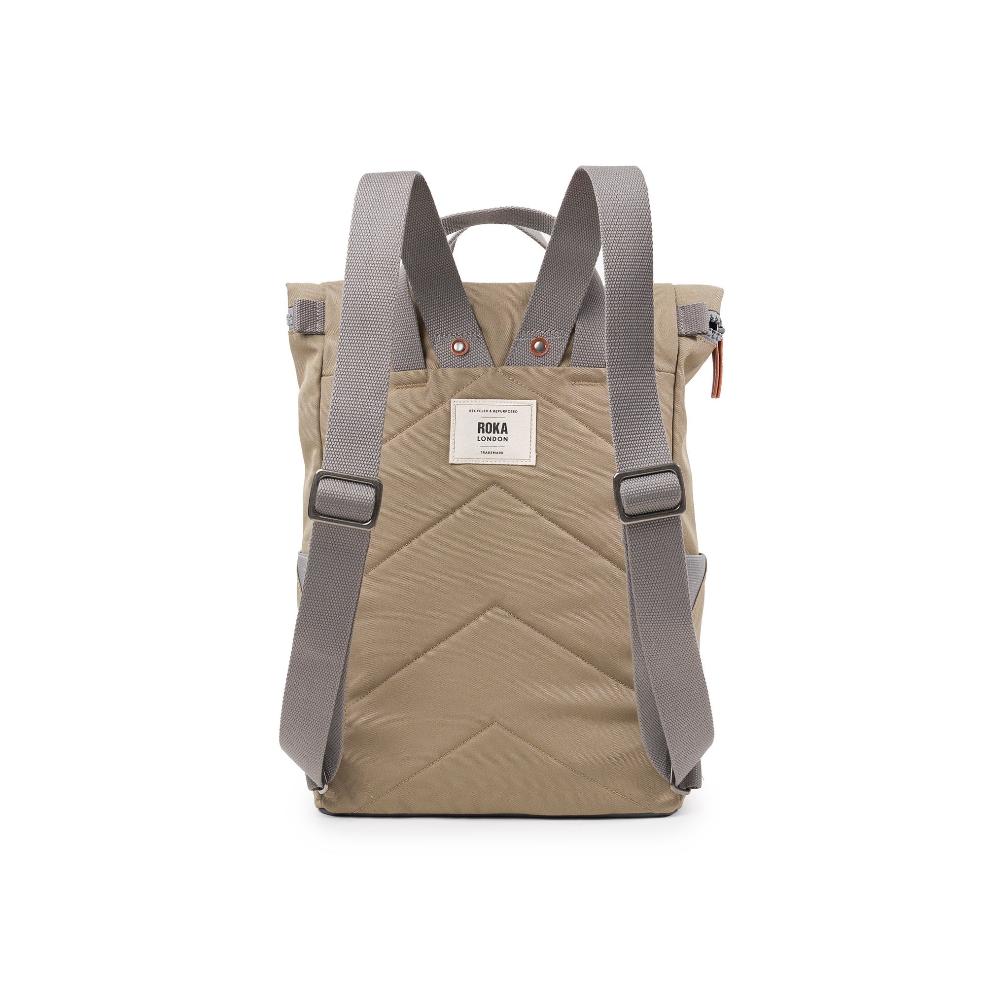 ROKA Finchley A Taupe Medium Recycled Canvas Bag
