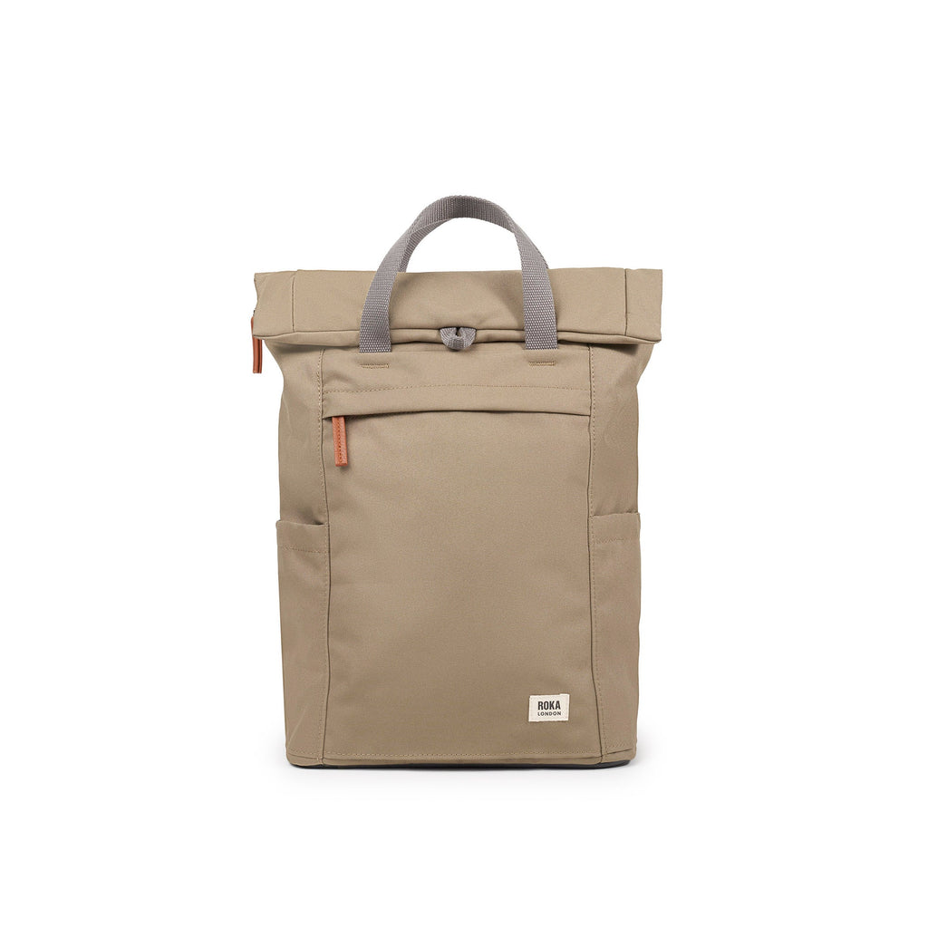 ROKA Finchley A Taupe Medium Recycled Canvas Bag