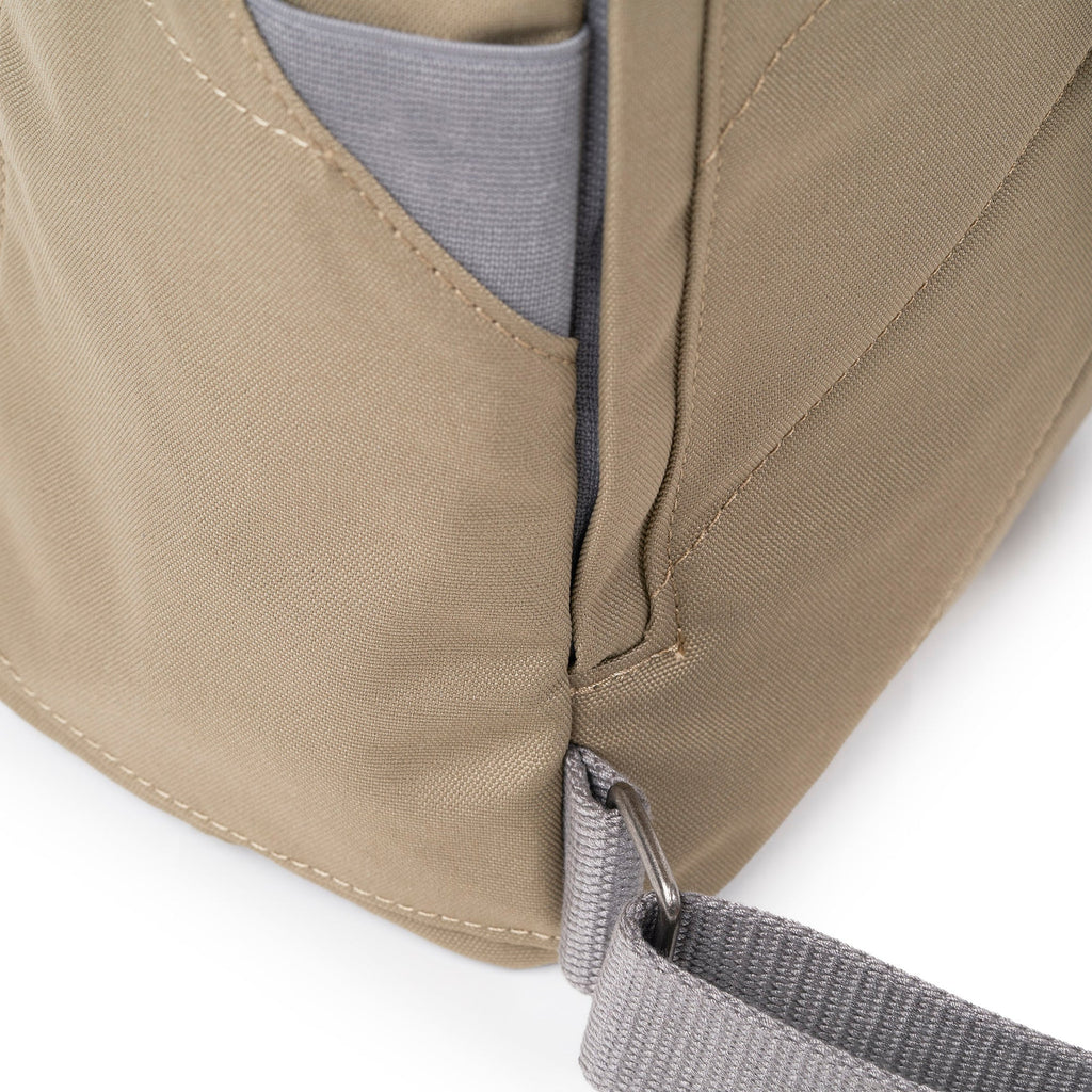 ROKA Finchley A Taupe Medium Recycled Canvas Bag