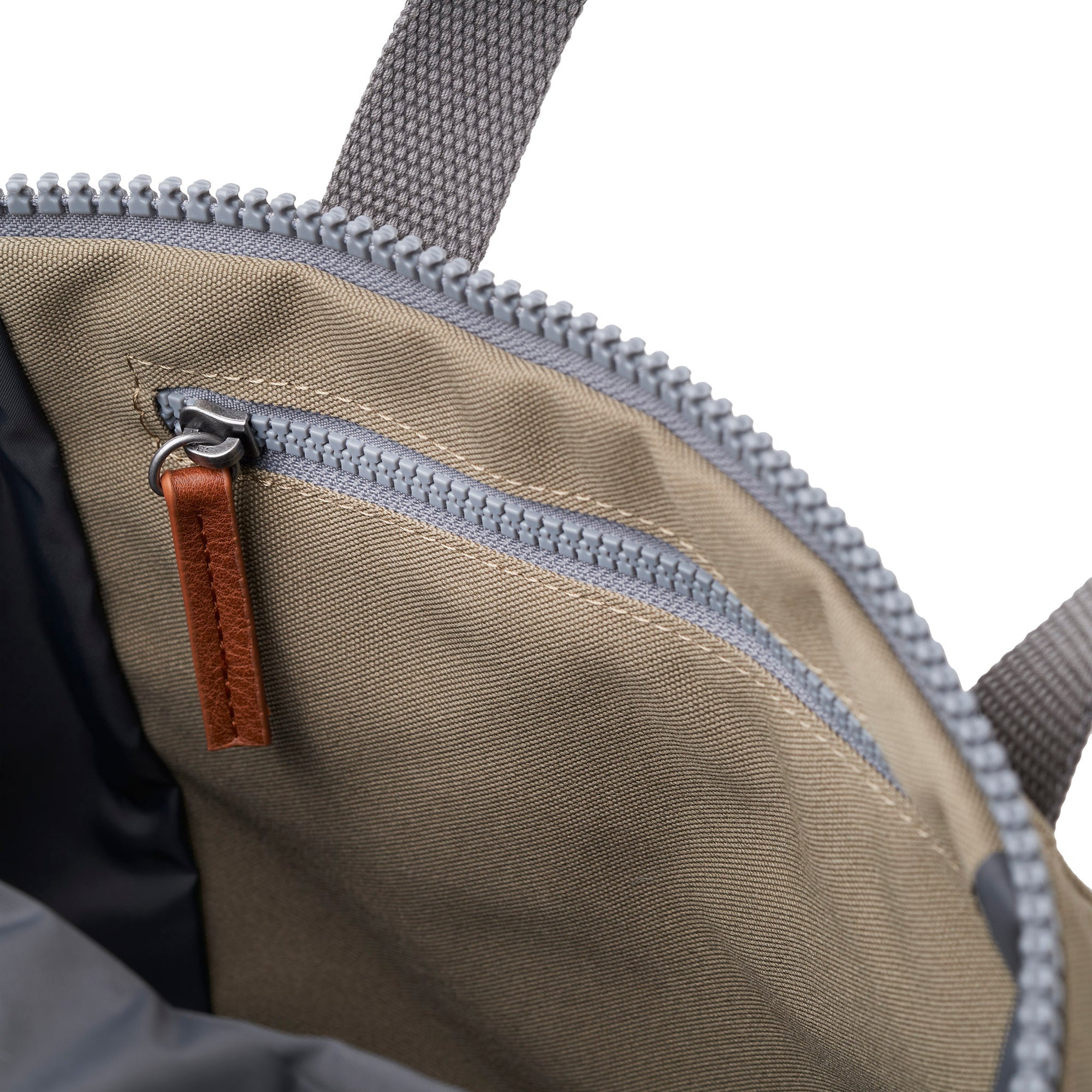 ROKA Finchley A Taupe Medium Recycled Canvas Bag