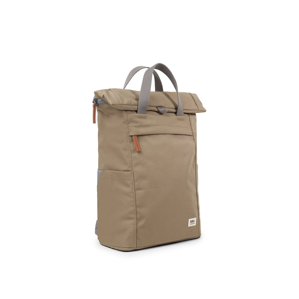 ROKA Finchley A Taupe Medium Recycled Canvas Bag