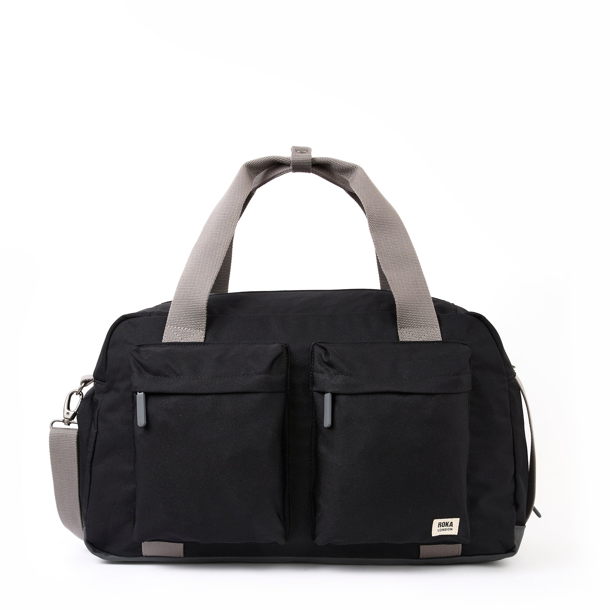 ROKA Gatwick Large Recycled Canvas Bag | Ash