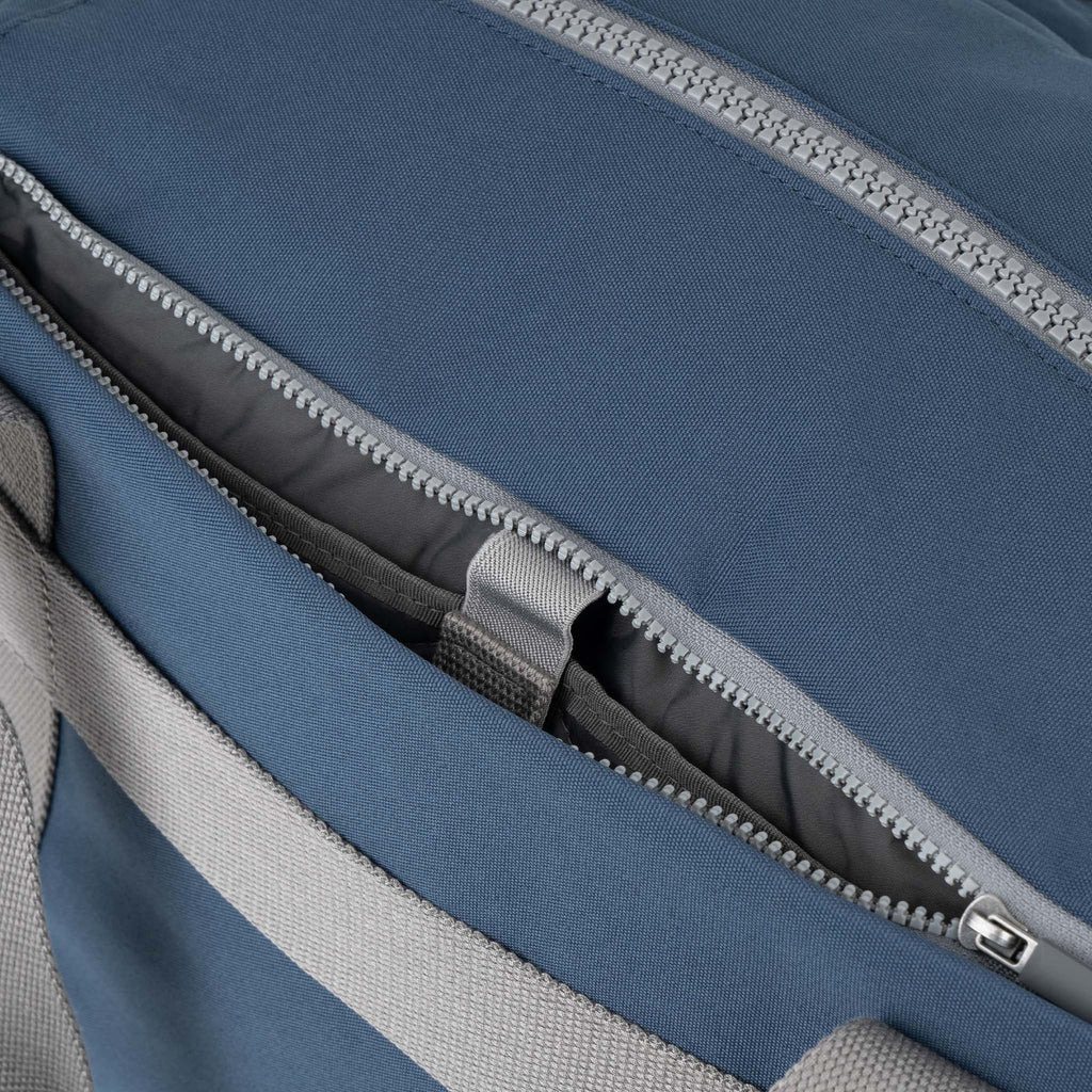 ROKA Gatwick Small Recycled Canvas Bag | Deep Blue