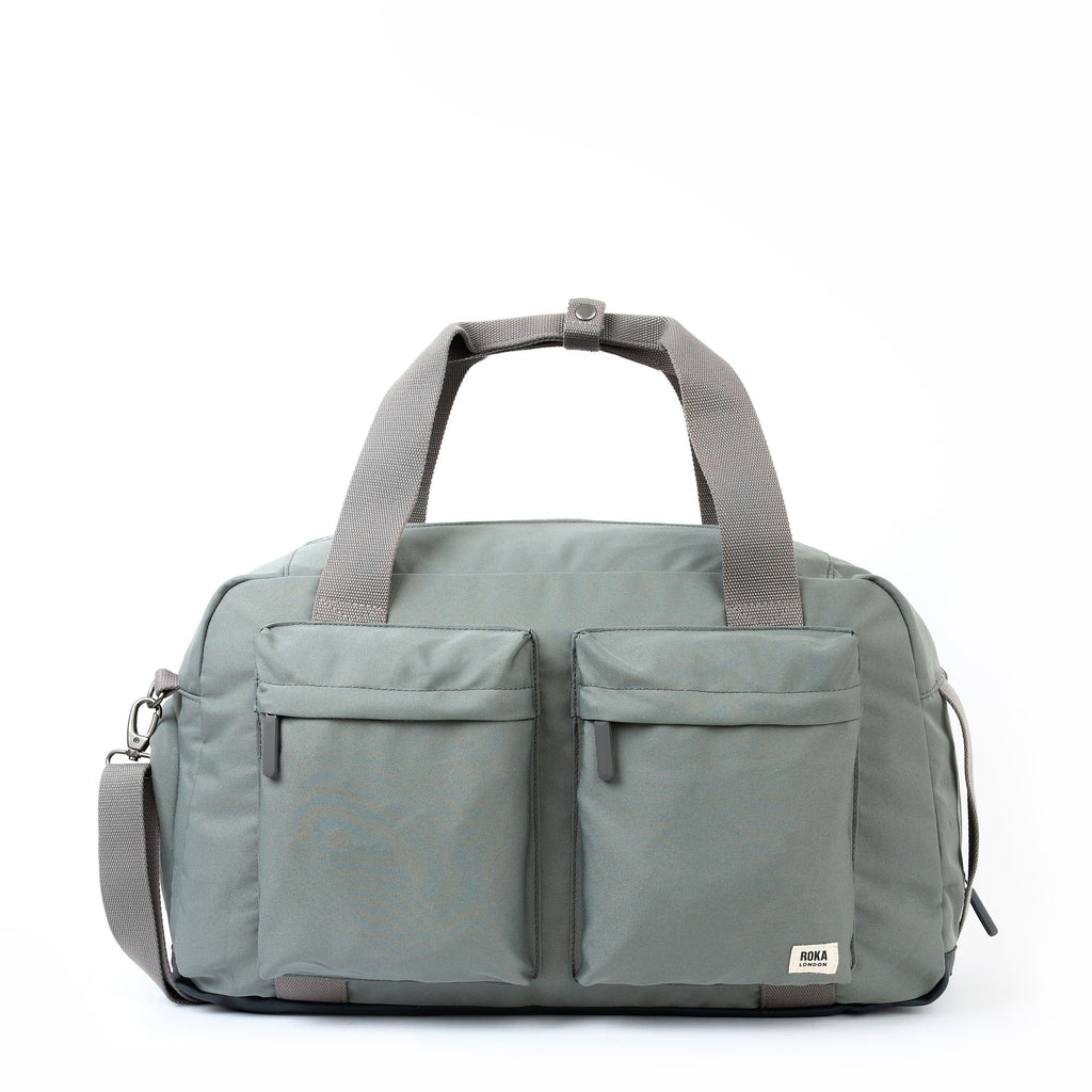 ROKA Gatwick Large Recycled Canvas Bag | Pewter