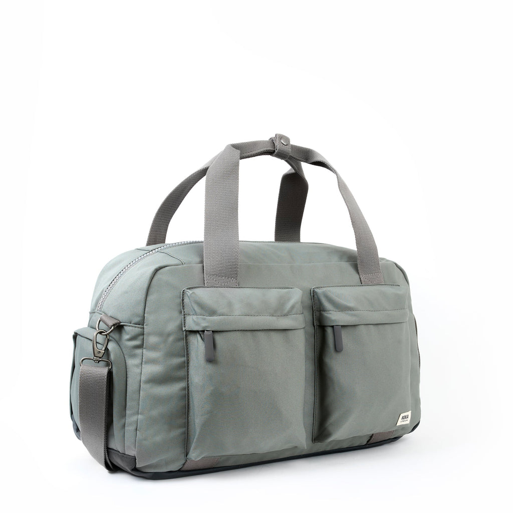 ROKA Gatwick Large Recycled Canvas Bag | Pewter