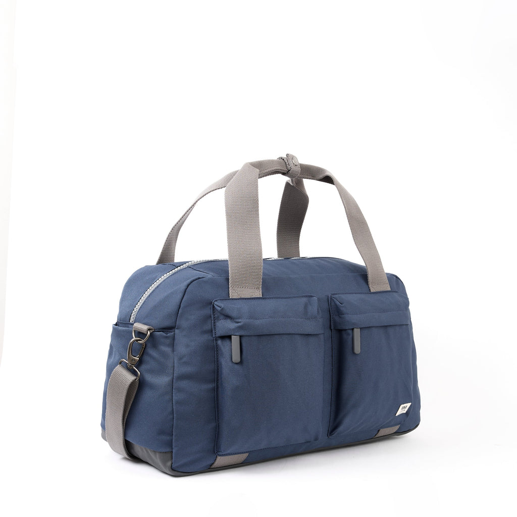 ROKA Gatwick Medium Recycled Canvas Bag | Deep Blue
