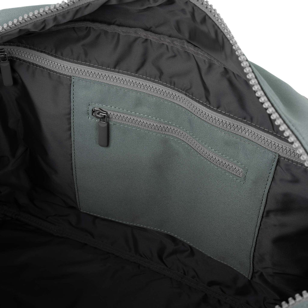 ROKA Gatwick Small Recycled Canvas Bag | Pewter