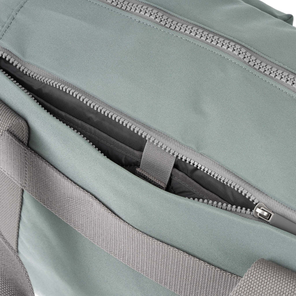 ROKA Gatwick Small Recycled Canvas Bag | Pewter