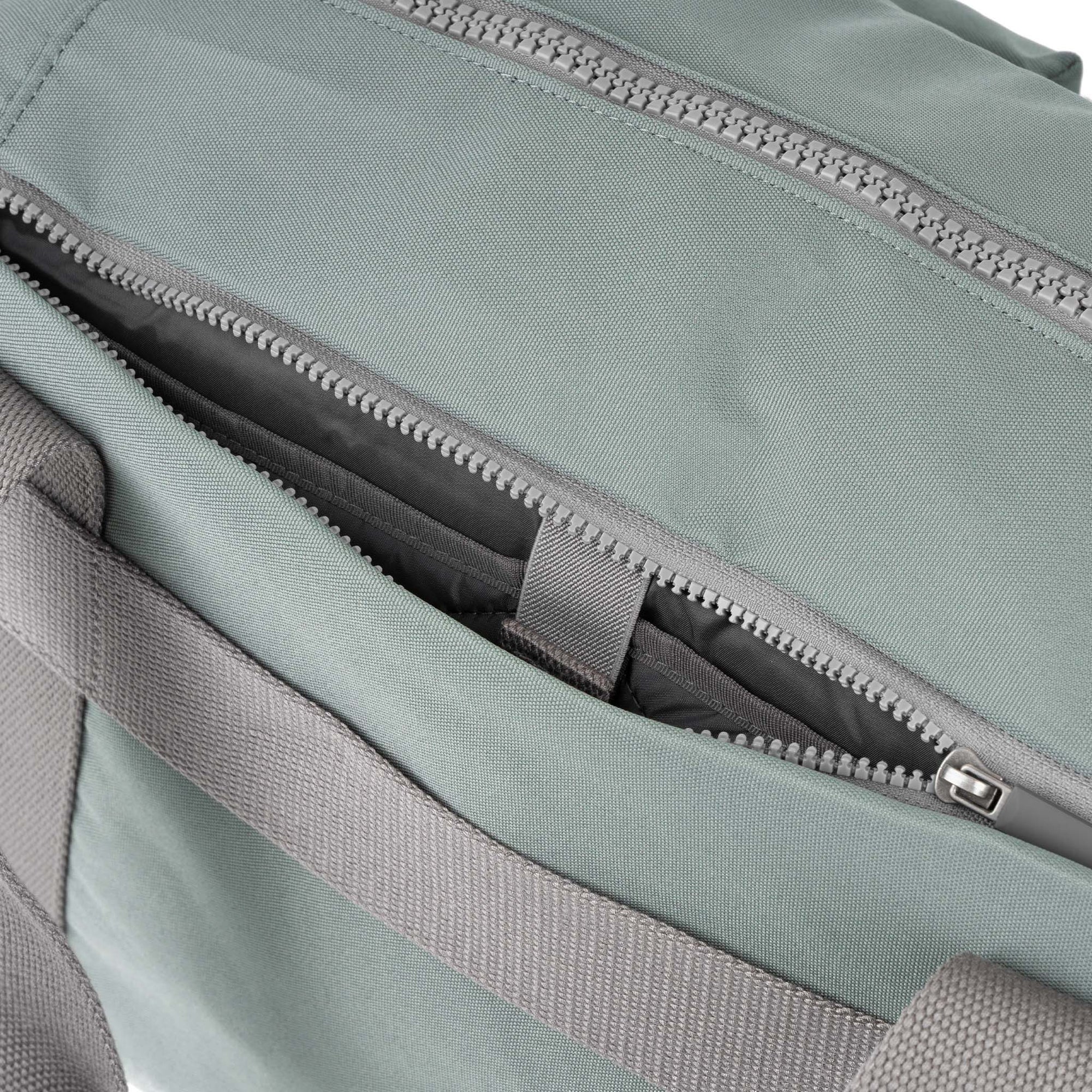 ROKA Gatwick Small Recycled Canvas Bag | Pewter
