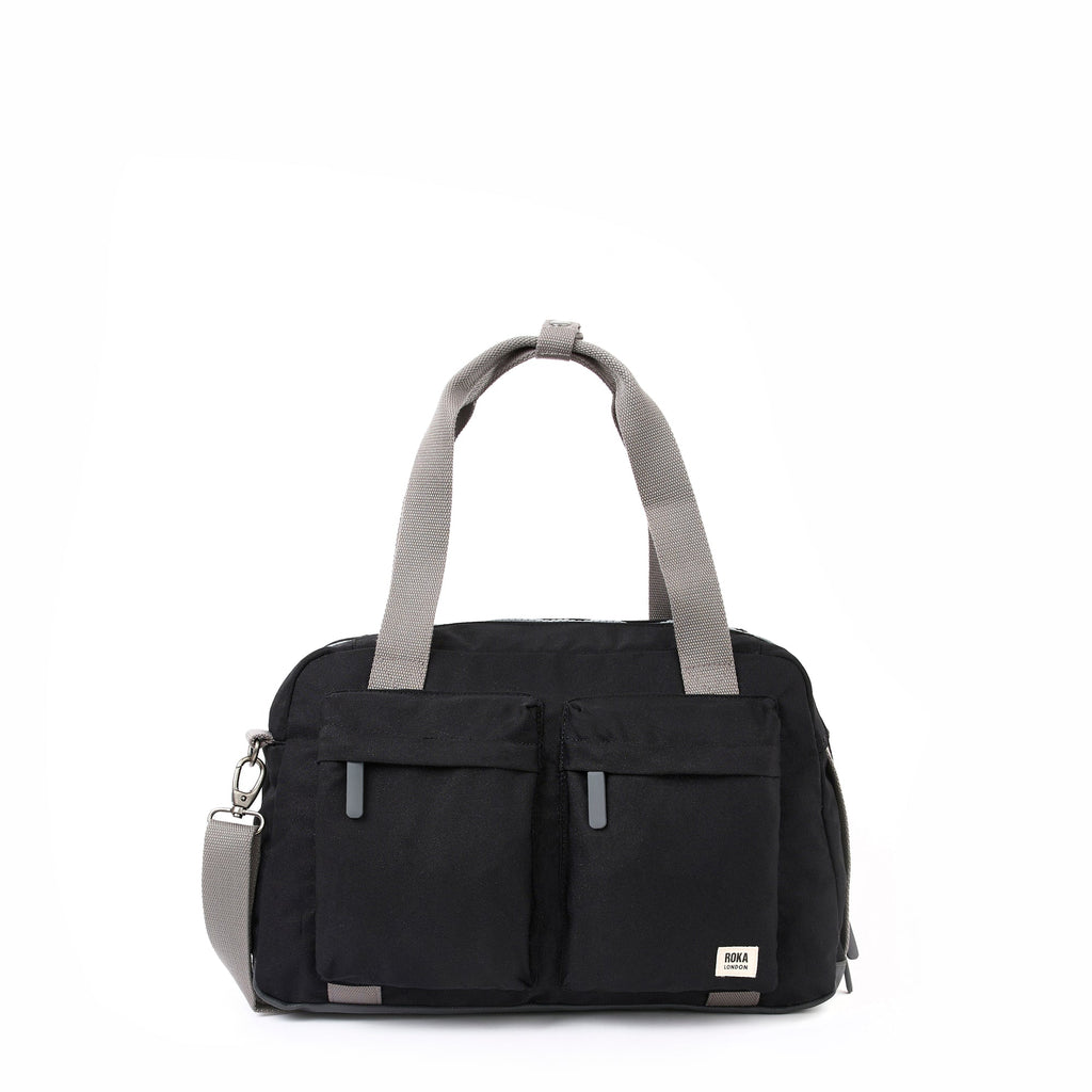 ROKA Gatwick Small Recycled Canvas Bag | Ash