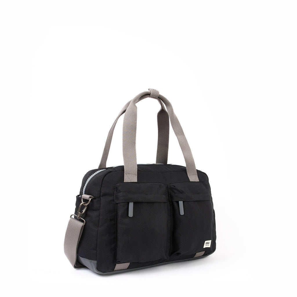 ROKA Gatwick Small Recycled Canvas Bag | Ash