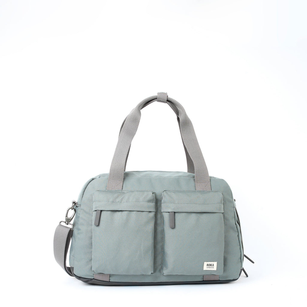 ROKA Gatwick Small Recycled Canvas Bag | Pewter