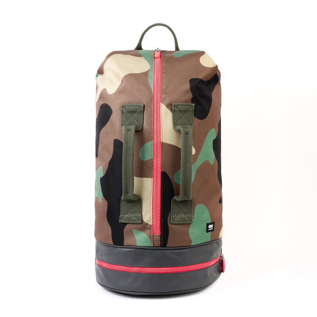 ROKA Heathrow Large Recycled Canvas Bag | Vintage Camo