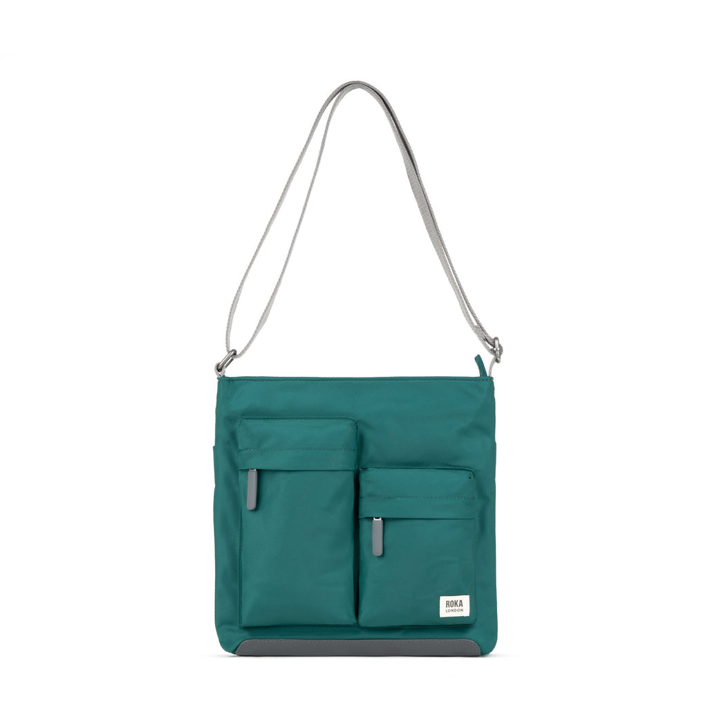 ROKA Kennington M Medium Recycled Nylon Bag - Teal