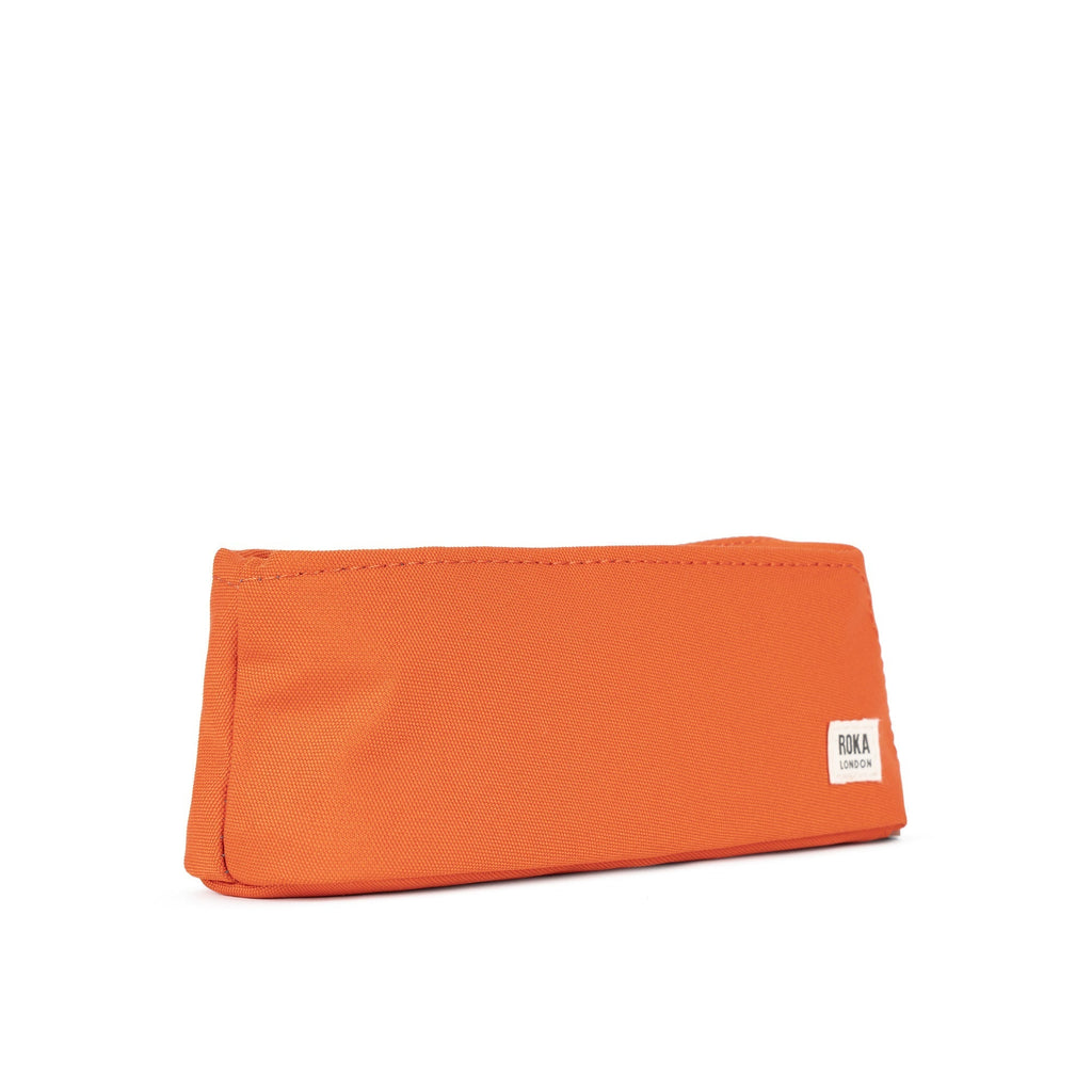 ROKA Pimlico Atomic Orange Small Recycled Canvas Pouch