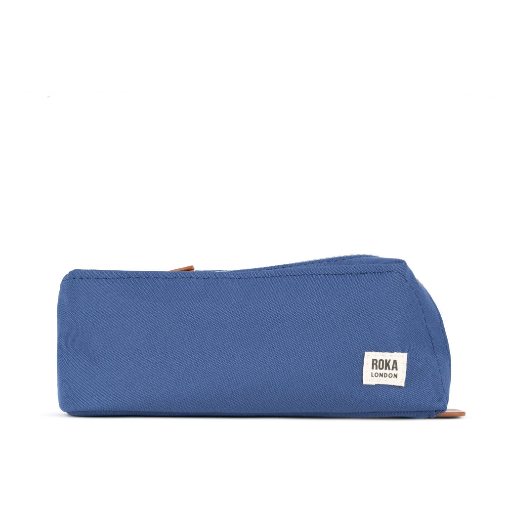 ROKA Pimlico Burnt Blue Small Recycled Canvas Pouch
