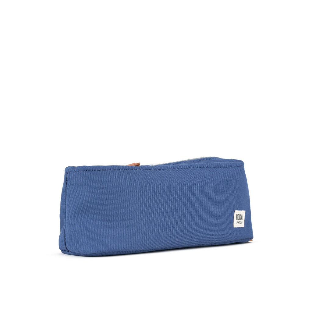 ROKA Pimlico Burnt Blue Small Recycled Canvas Pouch