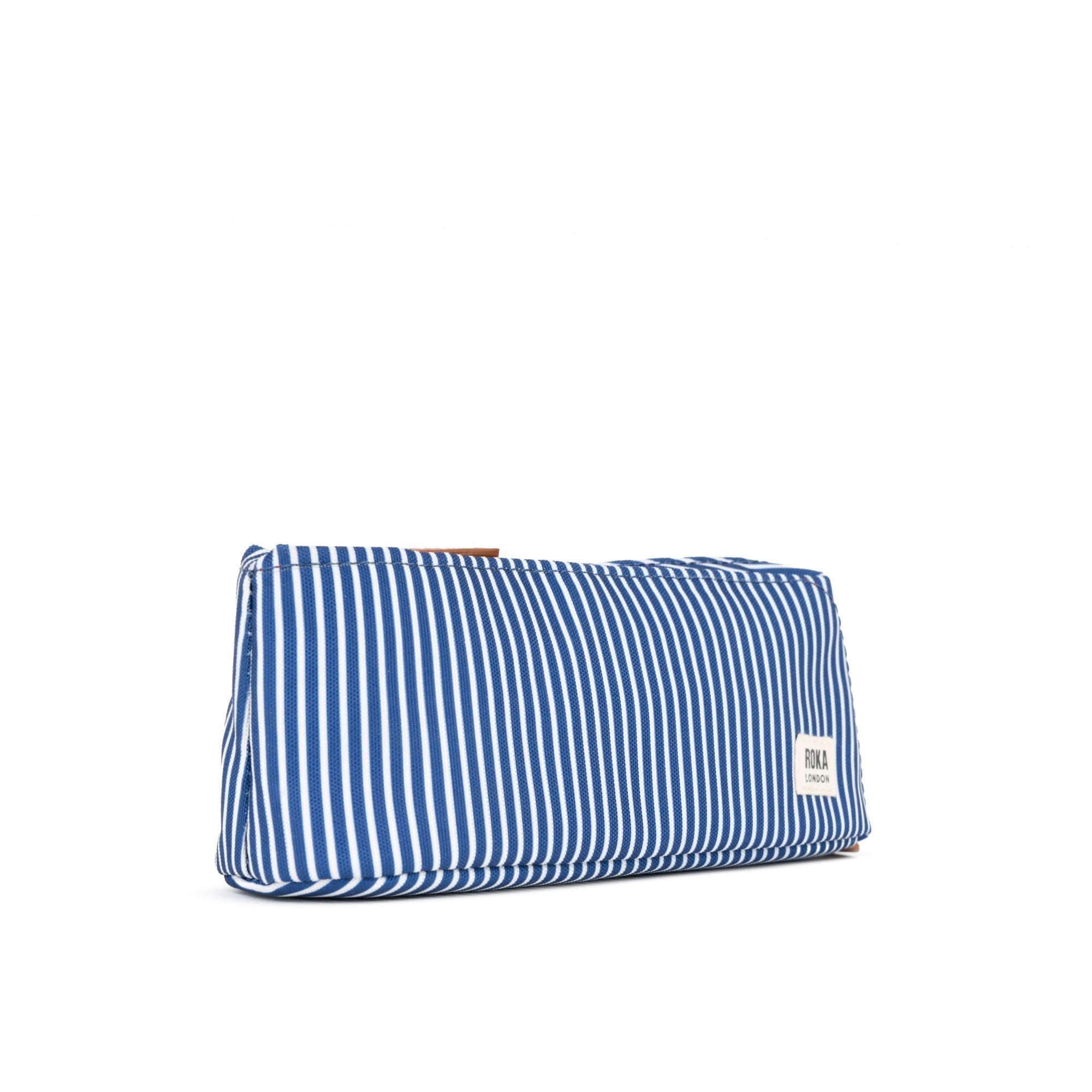ROKA Pimlico Hickory Print Small Recycled Canvas Pouch