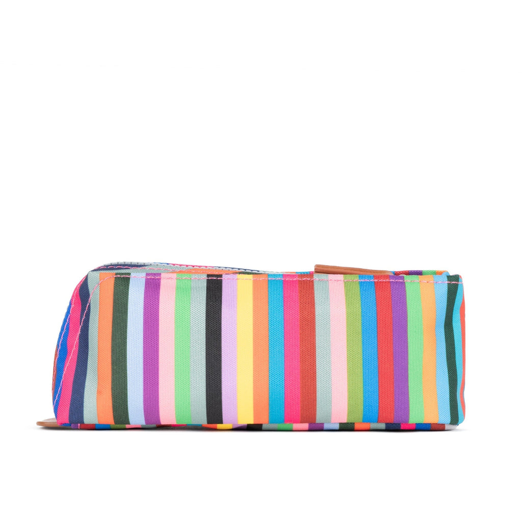 ROKA Pimlico Multi Stripe Small Recycled Canvas Pouch