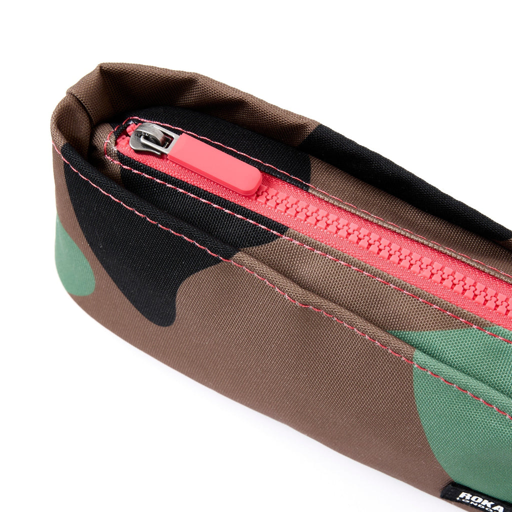 ROKA Pimlico Vintage Camo Small Recycled Canvas Pouch
